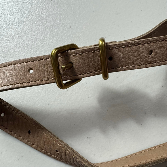 NWT Madewell The Abroad Convertible Crossbody Bag Tan/Brown Suede & Leather - Picture 10 of 11